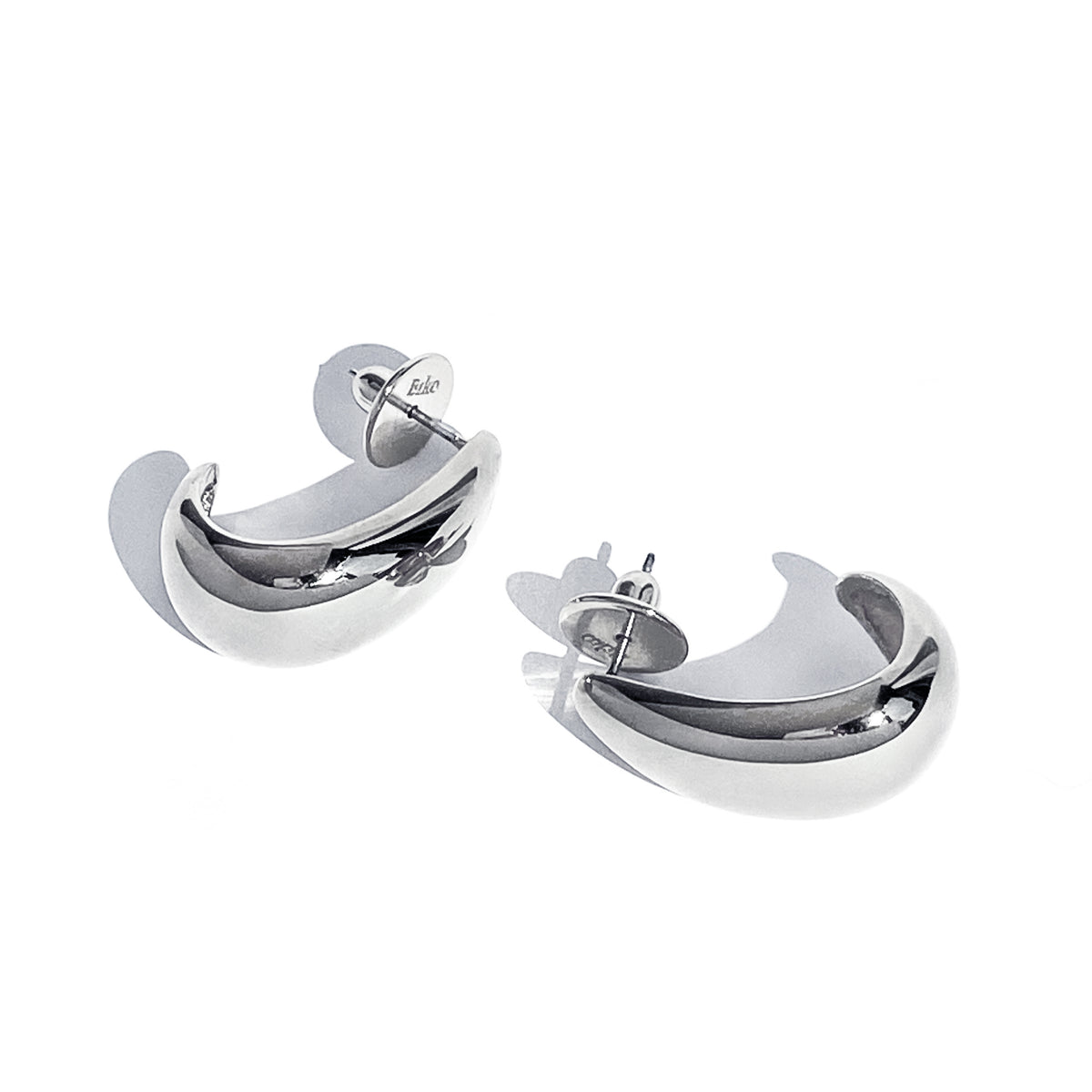 Luna Hoops - Medium - Silver  BIKO