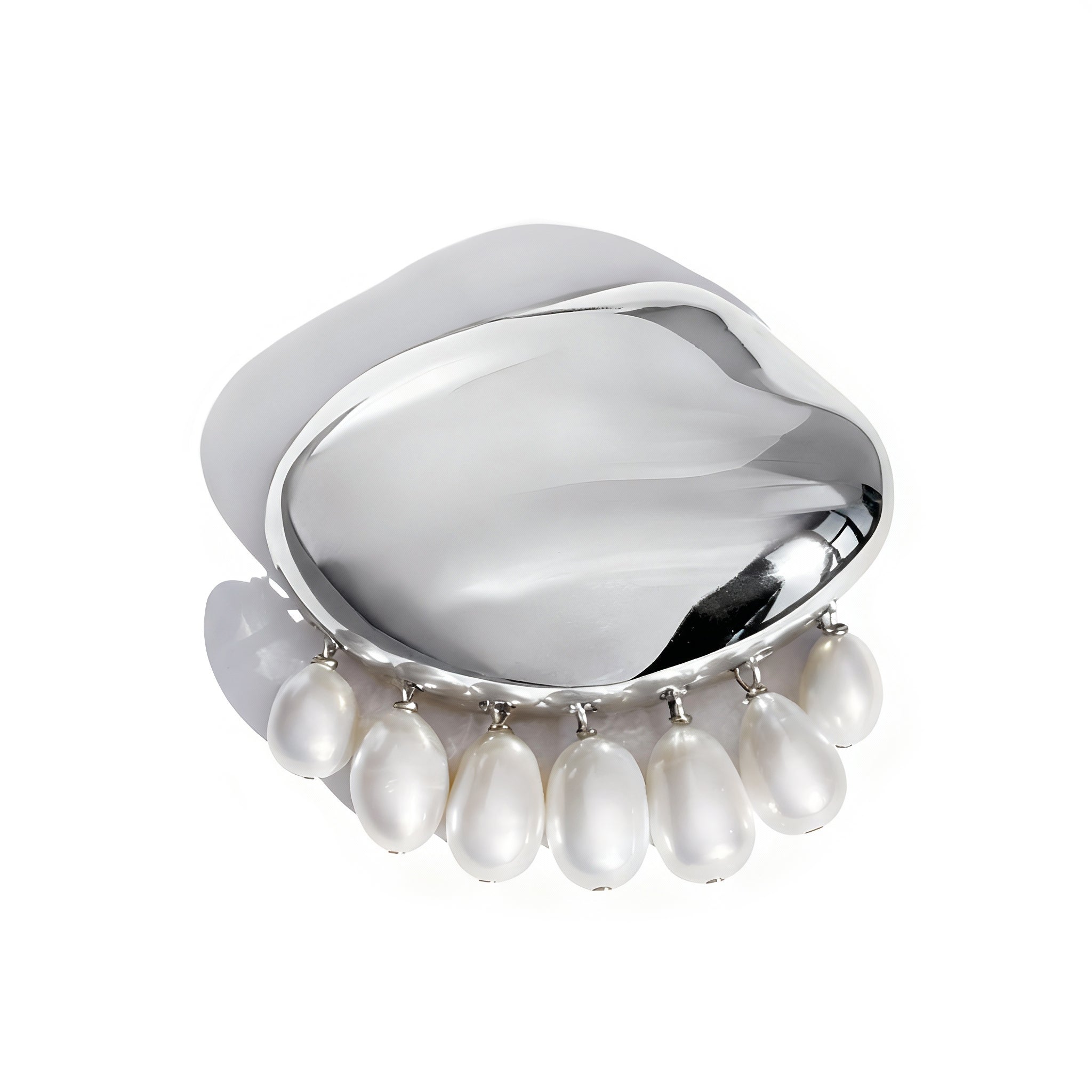 Nisi Pearl Brooch - Silver – BIKO