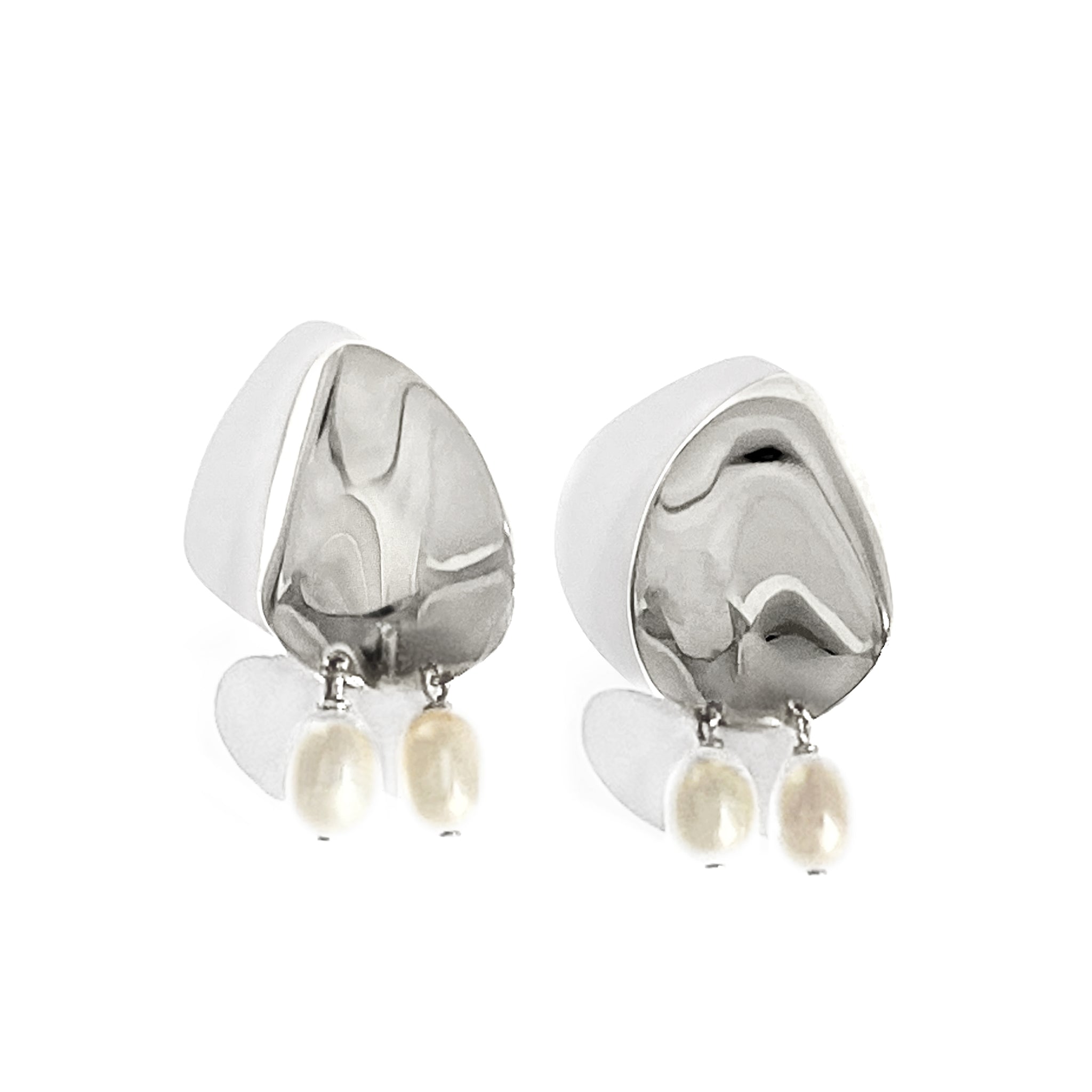 2020SS新作【BIKO】カナダ製☆Pearl Floret Hoops-Small☆ピアス Biko Pearl Floret Hoop Earrings (Medium) - Gold – Styleartist