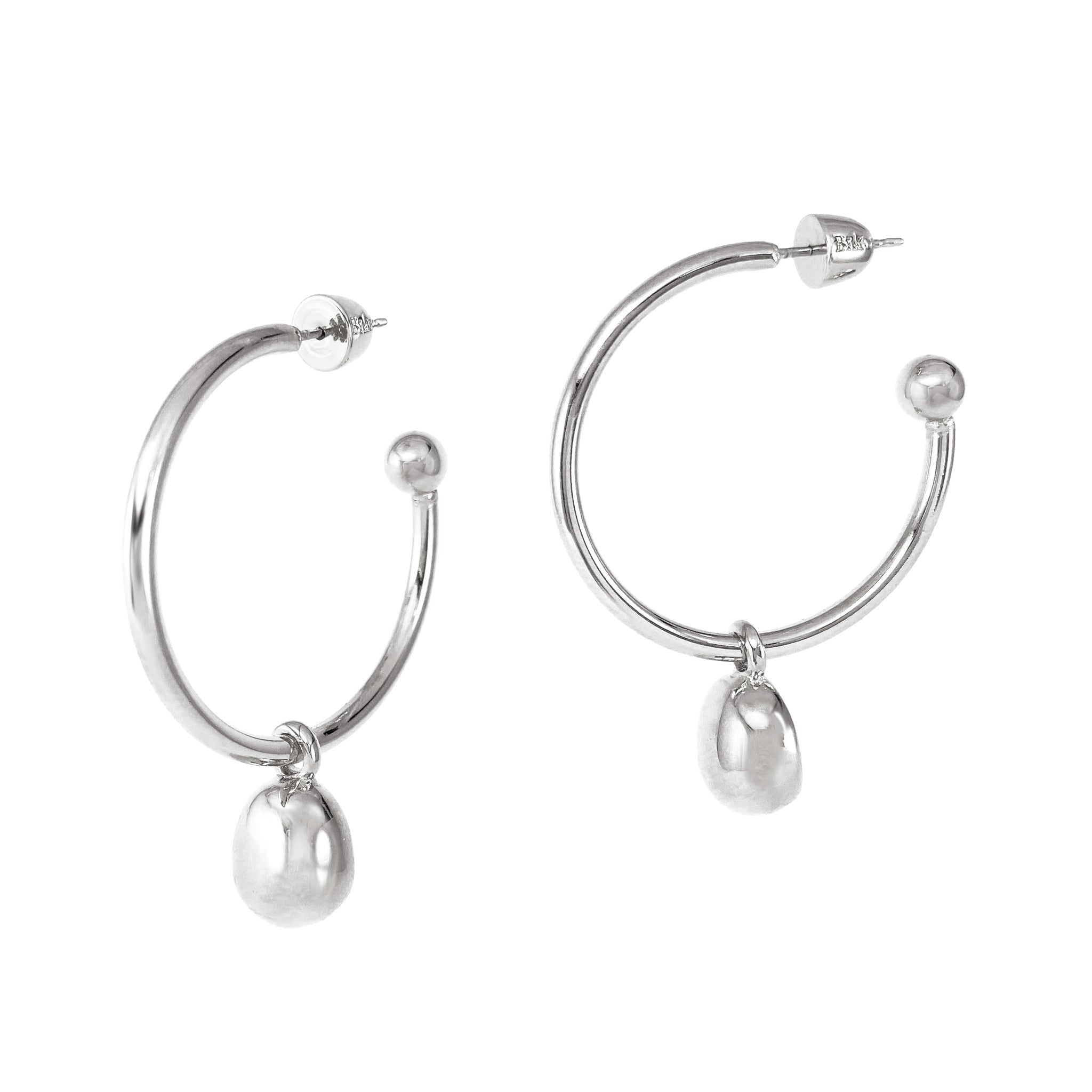 Galina 2-in-1 Hoops - Large - Silver – BIKO