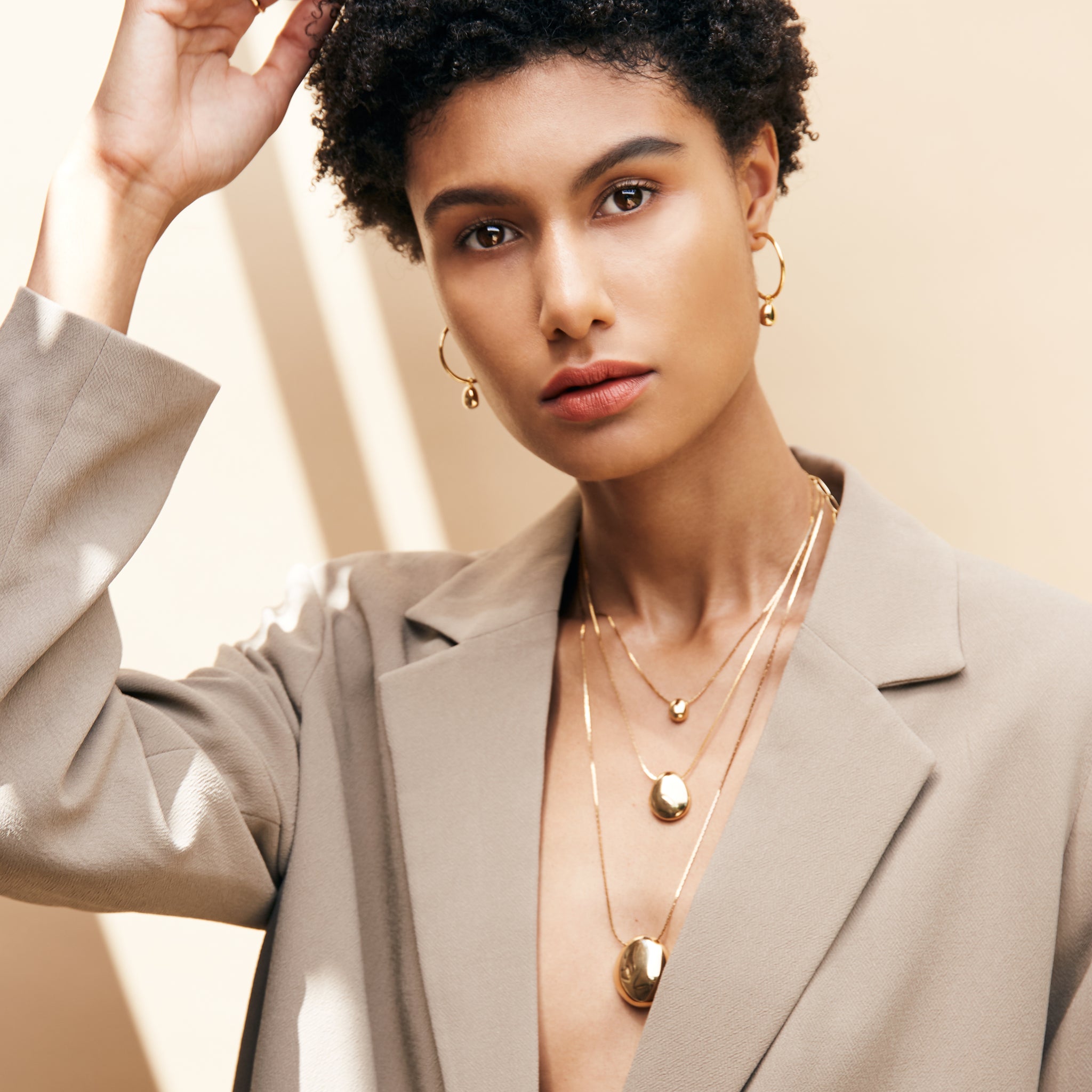 20AW新作【BIKO】Galina Pendant-small★ミニマルペンダント小 Galina Pendant - Small - Gold – BIKO