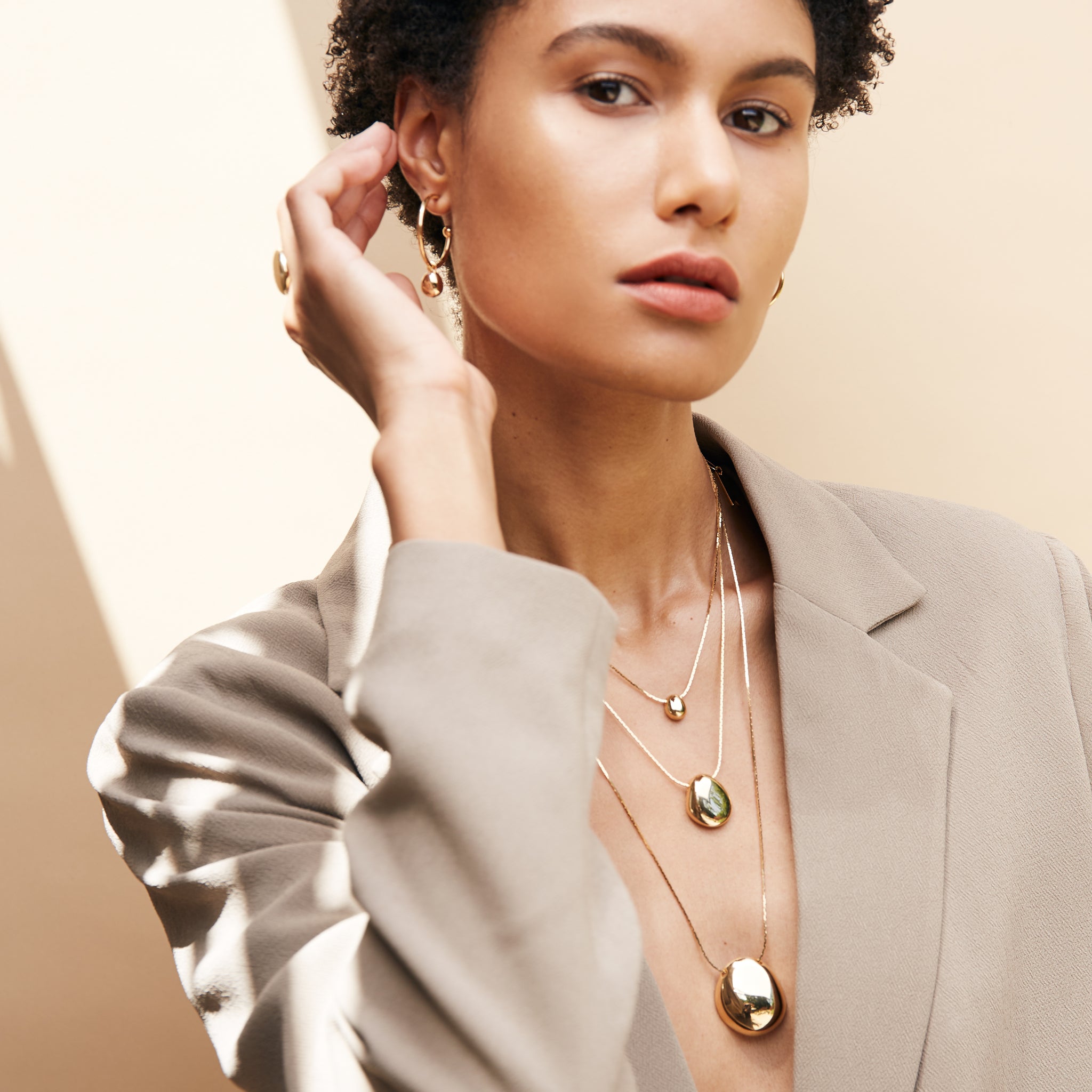 20AW新作【BIKO】Galina Pendant-small★ミニマルペンダント小 Galina Pendant - Small - Gold – BIKO
